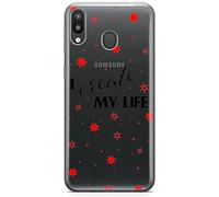 Babaco ERT GROUP custodia per cellulare per Samsung M20 originale e con licenza ufficiale, modello Positive vibes 006 adattato in modo ottimale alla forma dello smartphone, parzialmente trasparente