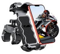 Babacom Porta Cellulare Moto Morsetto Stabile Migliorato e 1S Blocco Rapido | Supporto Telefono Bici con Rotazione 360° per Manubrio Universale, Installazione Senza Attrezzi, per Smartphone da 4,7 a 6,8"