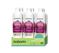 Babaria - 6 Unità Shampoo alla Cipolla|Shampoo Anticaduta Uomo e Donna| Senza Odore e Senza Lacrime |Stimola la Crescita dei Capelli| Protegge il Colore|Vegano |6x 700 ml