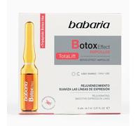 Babaria - Ampolle Botox Effect Total Lift, Ringiovanisce e Ammorbidisce le linee di espressione, con Tripeptide Botox-Like ed Emollienti, 100% Vegano - 5 x 2 ml