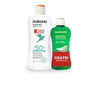 Babaria bambini protezione solare SPF50 Resistente all'acqua 200 ml Balsamo doposole - Crema solare bambini