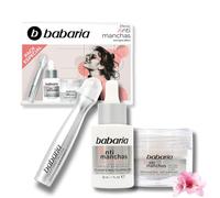 Babaria - Confezione regalo da donna antimacchia | contorno occhi, siero viso antimacchia e crema viso antimacchia | confezione anti-età | Idrata, ripara e riduce macchie, borse e rughe
