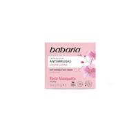 Babaria - Crema Facial Antiarrugas, Efecto Lifting, con Aceite de Rosa Mosqueta, Hidrata y Previene las Arrugas, Vegano - 50 ml