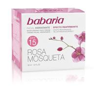 Babaria Crema Viso 24 Ore Umidità Olio di Rosa Canina Spf15 50ml