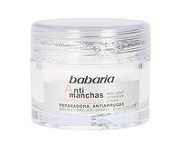 Babaria - Crema Intensiva Antimanchas, Doble Efecto Antiarrugas y Reparadora, con Rosa Mosqueta y Silanol, Uso de Noche, Todo Tipo de Piel, Unisex, Vegano - 50 ml