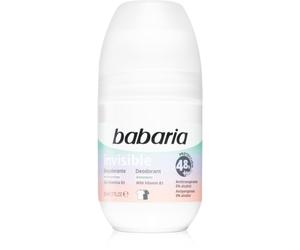 Babaria Deodorant Invisible antitraspirante roll-on contro le macchie bianche e gialle 50 ml