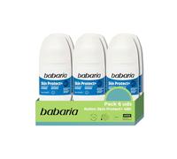 Babaria - Deodorante donna e uomo confezione da 6 Rollon Skin Protect+ | Deodorante uomo e donna% alcol | Deodorante antitraspirante | Durata 48h