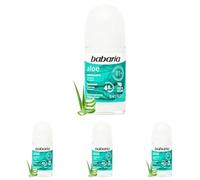 Babaria Deodorante Roll-on Uomo Donna | Antitraspirante Aloe Vera | 50ml (Confezione da 4)