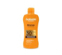 Babaria Latte Abbronzante Aloe SPF30 Acceleratore | Latte solare con Aloe Vera, acceleratore di abbronzatura. Idratante e rigenerante, resistente all'acqua.