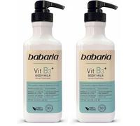 Babaria - Latte idratante per il corpo con vitamina B3 per pelli sensibili e atopiche, idratazione 24 ore su 24, vegano - 500 ml (Confezione da 2)