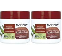 Babaria - Maschera per Capelli Secchi e Danneggiati al Cocco e Biotina | Idratazione profonda e riparazione della fibra capillare | Aiuta a districare | Adatta a tutti i tipi di capelli | 400 ml