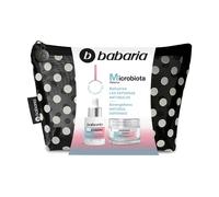 Babaria - Confezione regalo donna microbiota con siero e crema viso | funzione barriera | prebiotici e acido ialuronico | Equilibra e idrata | Anti-età e anti-acne - 30 ml + 50 ml