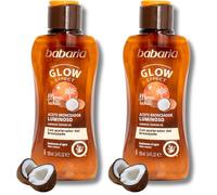 Babaria - Olio Luminoso Solare Formato Viaggio | Acceleratore Abbronzatura | Idratante e Nutritivo | Vegano | 100 ml (Confezione da 2)