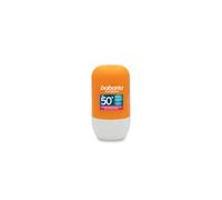 Babaria - Roll-On Solare Viso SPF50+ | Texture Ultra-Leggera | Idratante con Acido Ialuronico e Niacinamide | Formato Pratico | Resistente all'Acqua | Coral Friendly | Vegano | 50 ml