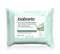 Babaria - Salviette Struccanti Con Aloe Vera | Viso Usa e Getta 25 Pezzi | Struccante Viso e Struccante Occhi Per Tutti i Tipi di Pelle | Salviette Occhi