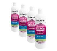 Babaria Shampoo alla Cipolla - Shampoo Antiforfora | Shampoo Cipolla | Antiossidante | Senza Odori e Senza Lacrime | Per Uso Quotidiano | 380ml (Confezione da 4)