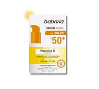 Babaria - Siero facciale Vitamina D Protezione solare 50 | Siero Uomo E Siero Viso Donna | Siero antirughe 30ml | Spf 50 Viso Per Tutte Le Pelli