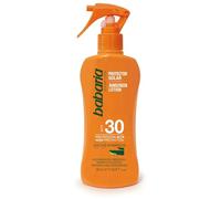 Babaria - Spray Solare Aloe Vera SPF30 | Idratante e Rigenerante | Protezione UVA/UVB | Resistente all'Acqua | Coral Friendly | Vegano | 200 ml