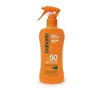 Babaria - Spray Solare Aloe Vera SPF50 | Protezione Alta | Idratante e Rigenerante | Resistente all'Acqua | Coral Friendly | Vegano | 200 ml
