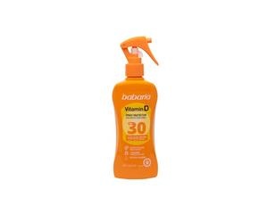 Babaria - Spray Solare con Vitamina D SPF30 | Attiva i Recettori della Vitamina D | Antiossidante e Antirughe | Resistente all'Acqua | Coral Friendly | 200 ml