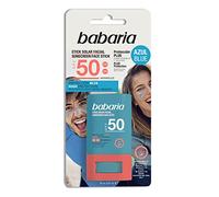 Babaria - Stick solare per il viso SPF 50 Blu - 20 g | Blu | Stick da surf | Protezione molto alta | Adatto a zone sensibili e tatuaggi | Resistente all'acqua | 100% vegano