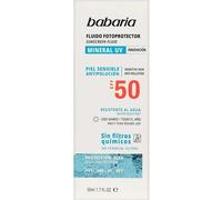 Babaria Sun Mineral Fotoprotector viso Fluid SPF50 50ml - Fluido solare minerale