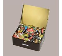 BABBI Bauletto Cesto Millenium, Specialità Dolciarie Assortite, Waferini Viennesi e Bon Bon, Confezione Regalo in Latta, 2000g, 340x265x130mm, Lucgel
