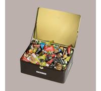 BABBI Bauletto Cesto Millenium Sweet, Specialità Dolciarie Assortite, Waferini Viennesi e Bon Bon, Confezione Regalo in Latta, 2