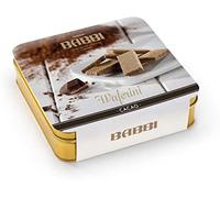 BABBI Waferini gusto Cacao, Confezione Regalo in Latta Dorata 190g, Lucgel