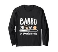 Babbo 2027, Gravidanza Padre, Futuro papà 2027 Loading Maglia a Manica
