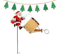 Babbo Natale a Energia Solare per Esterno Decorazione Annaffiatoio In