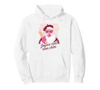 Babbo Natale a Parigi Francese Natale Amore Natale Felpa con Cappuccio