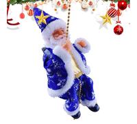 Babbo Natale Arrampicatore Decorazione Musicale Illuminata Per Le Feste