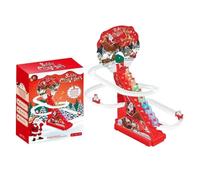 Babbo Natale Arrampicatore Set Giocattolo Festivo Pista da Corsa Scale