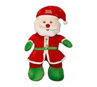 Babbo Natale Ballando con la musica, Babbo Natale che balla,Bambola di peluche di Babbo Natale da 15,75 pollici con luci colorate | Centro della tavola dei cartoni animati morbidi, danza e canto per i