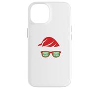 Babbo Natale barba cappello occhiali da sole barba Custodia per iPhone 14
