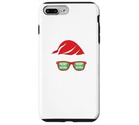 Babbo Natale barba cappello occhiali da sole barba Custodia per iPhone 7 Plus/8 Plus