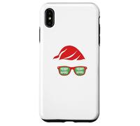Babbo Natale barba cappello occhiali da sole barba Custodia per iPhone XS Max