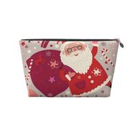 Babbo Natale, Borsa da toilette Borsa per trucco Borsa per cosmetici Borsa da toilette da viaggio portatile