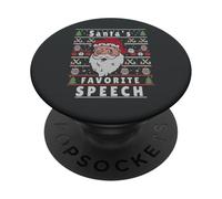 Babbo Natale brutto discorso di Natale PopSockets PopGrip Adesivo