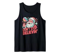 Babbo Natale Bubble Pipe Dont Stop Believin Natale Umorismo Canotta