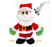 Babbo Natale Camminante Cantante Danzerino Musicale, Twerking e Scossa Giocattolo Animato di Babbo Natale Elettrico, 12 Pollici Regali Natale