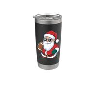 Babbo Natale che gioca a calcio Bicchiere termico in acciaio inox doppia parete