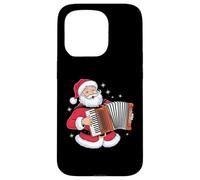 Babbo Natale che gioca a fisarmonica Natale Custodia per iPhone 15 Pro