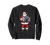 Babbo Natale Che Gioca a Fisarmonica Natale Felpa