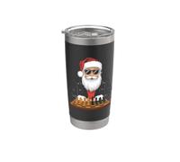 Babbo Natale che gioca a scacchi Bicchiere termico in acciaio inox doppia parete