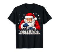 Babbo Natale Che Gioca a Scacchi di Natale Maglietta