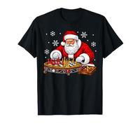 Babbo Natale Che Gioca a Scacchi Festivo Natale Maglietta