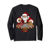 Babbo Natale Che Gioca a Scacchi Natale Maglia a Manica