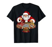Babbo Natale Che Gioca a Scacchi Natale Maglietta